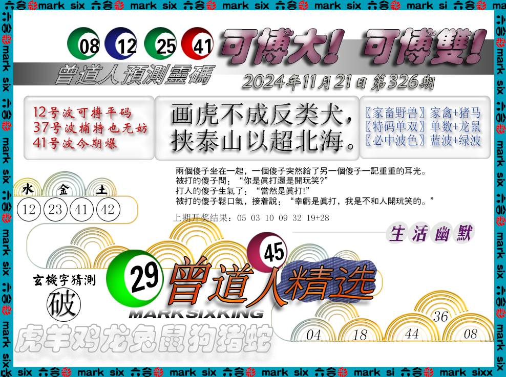 2024326期曾道人精选