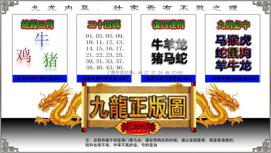 2024308期九龙正版图