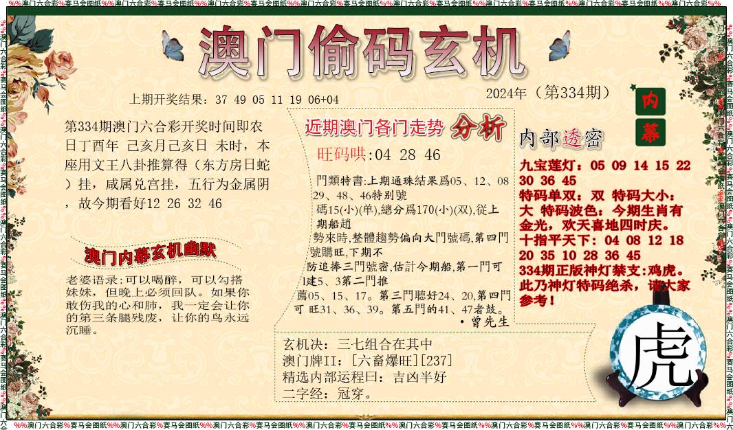 2024334期偷码玄机