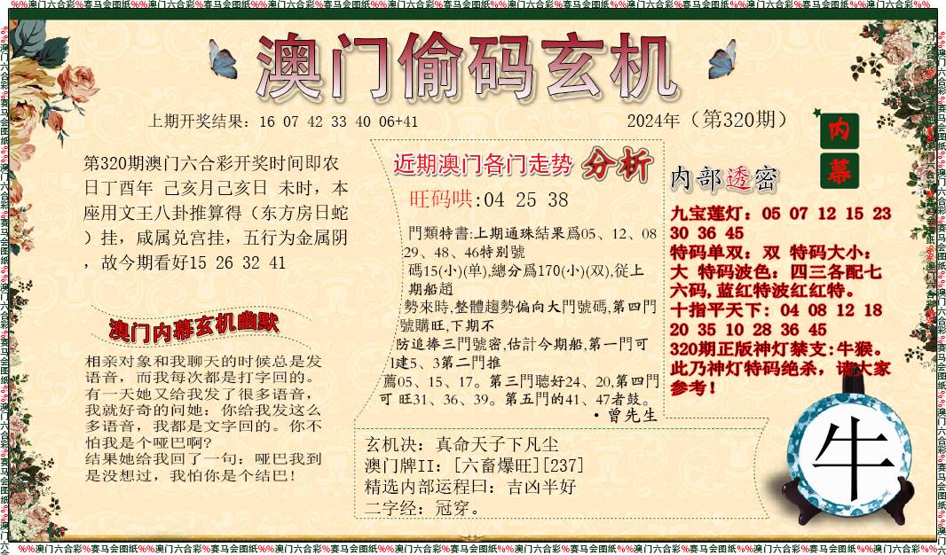 2024320期偷码玄机