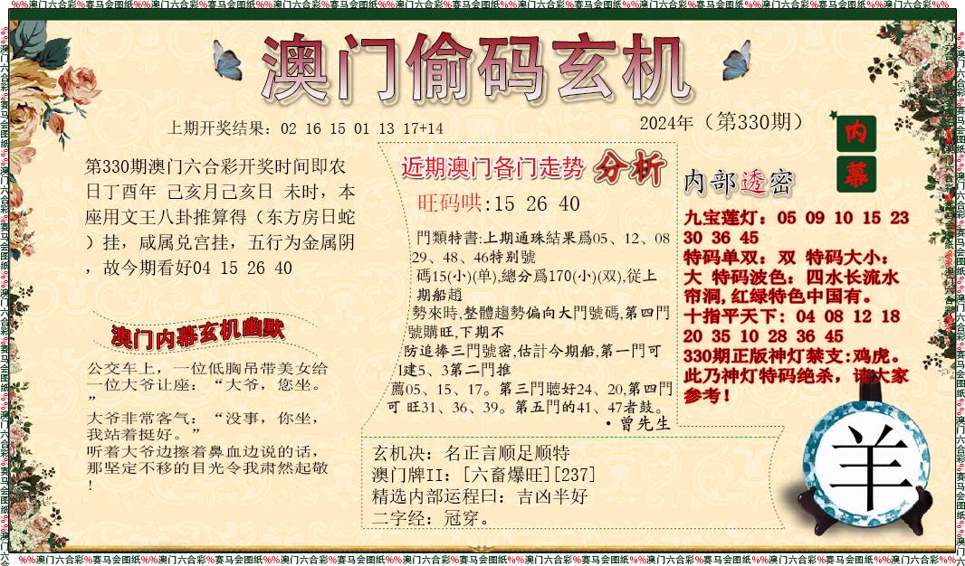 2024330期偷码玄机