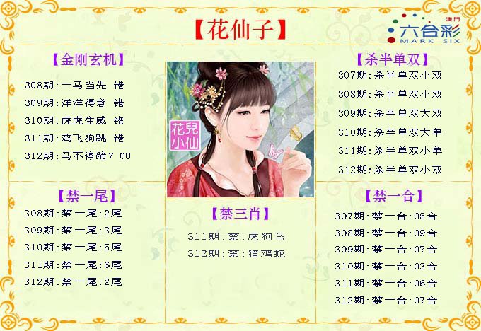 2024312期花仙子