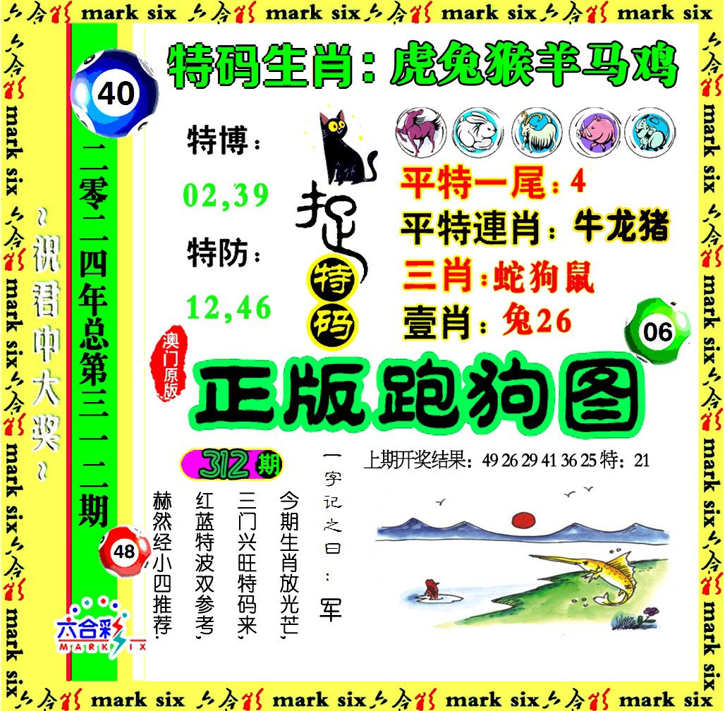 2024312期正版跑狗图