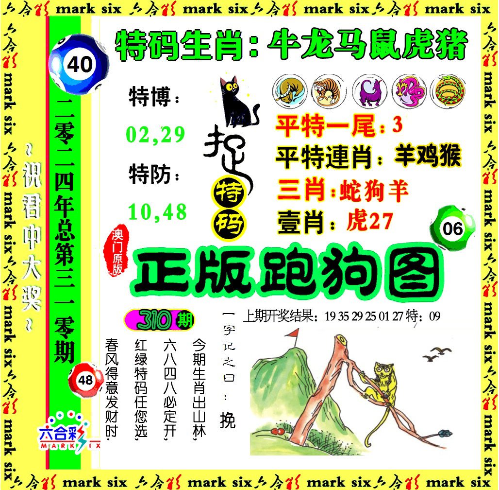 2024310期正版跑狗图