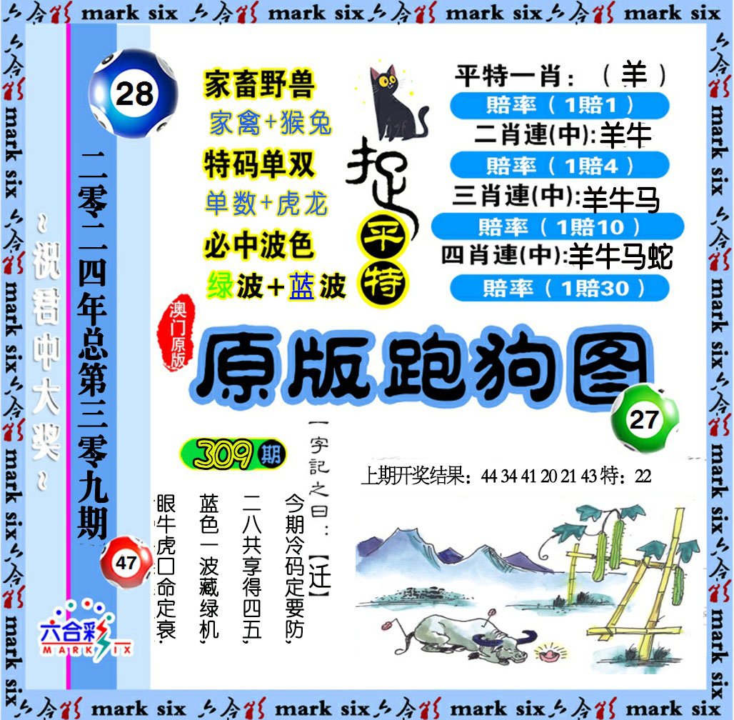 2024309期原版跑狗图