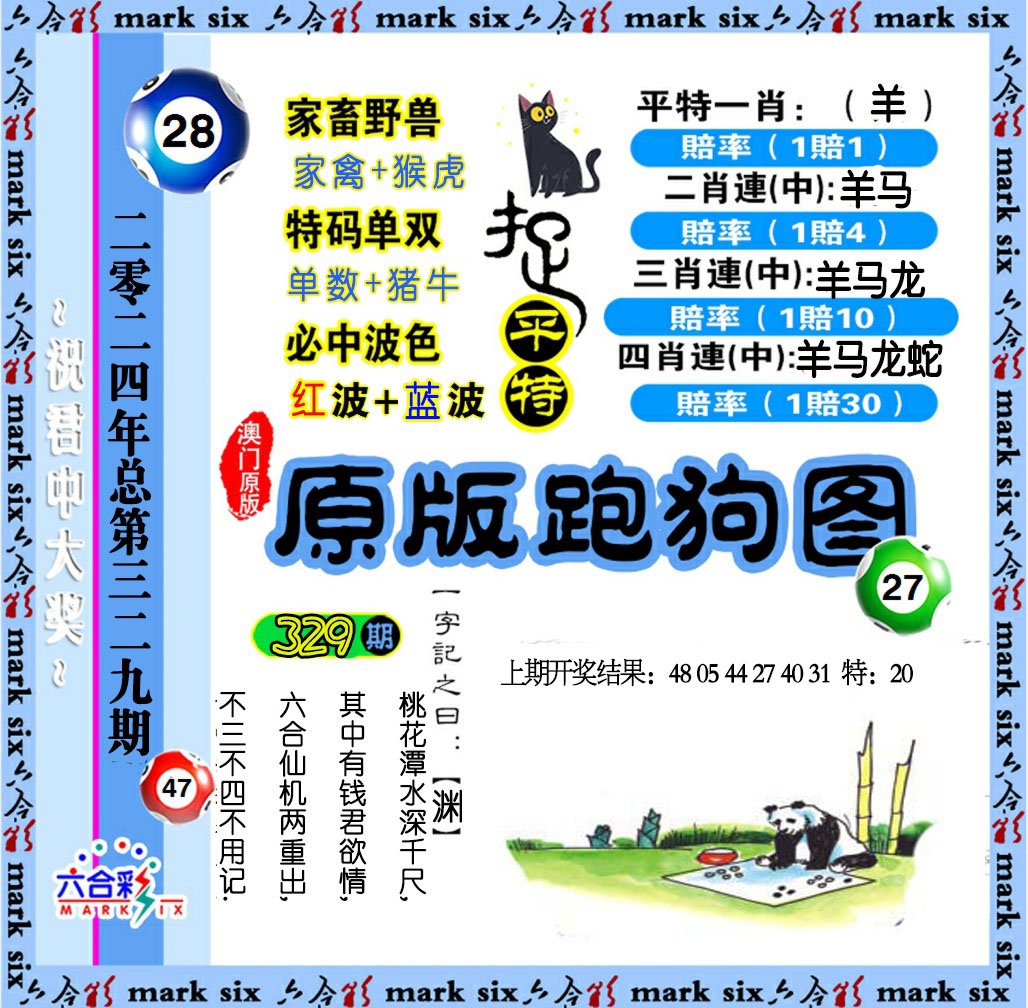 2024329期原版跑狗图