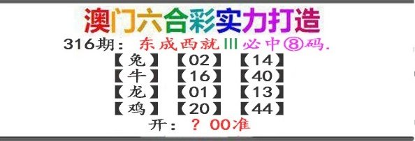 2024316期东成西就