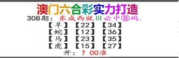 2024308期东成西就