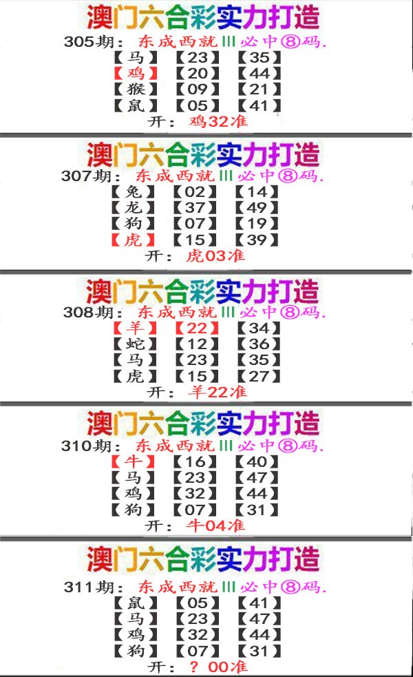 2024311期东成西就