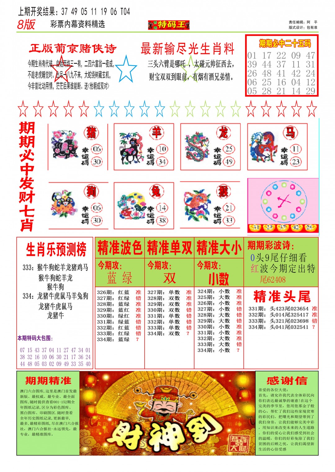 2024334期特码王B