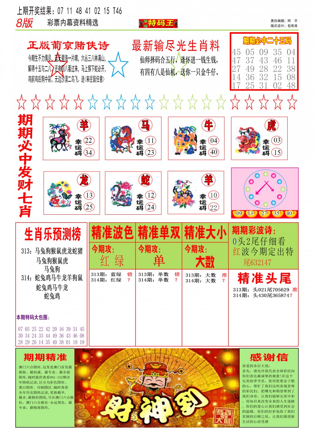 2024314期特码王B