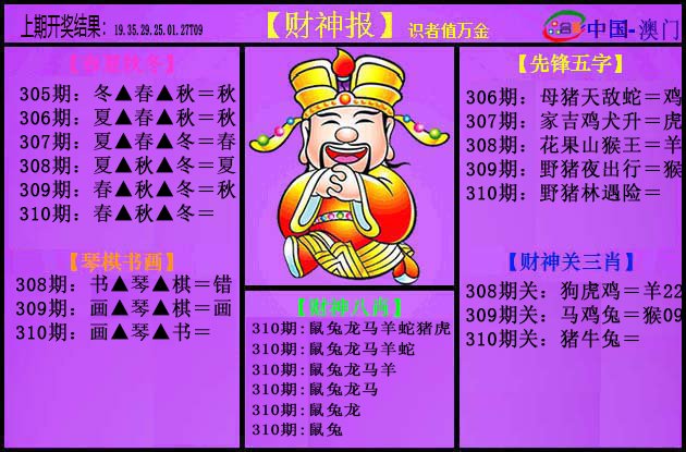 2024310期紫财神