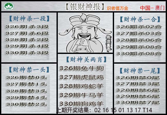 2024330期银财神