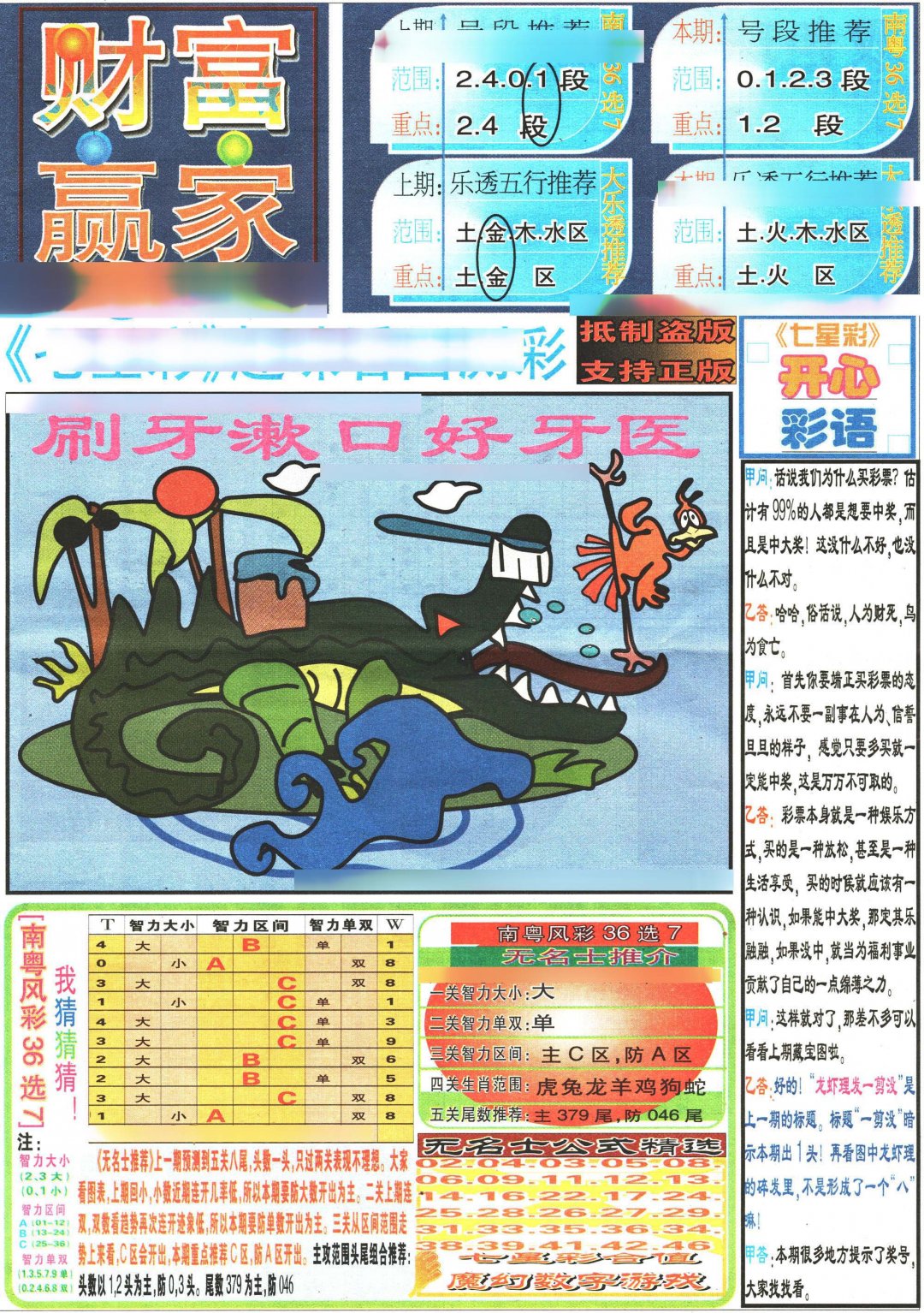 2024317期七星彩图(高清)