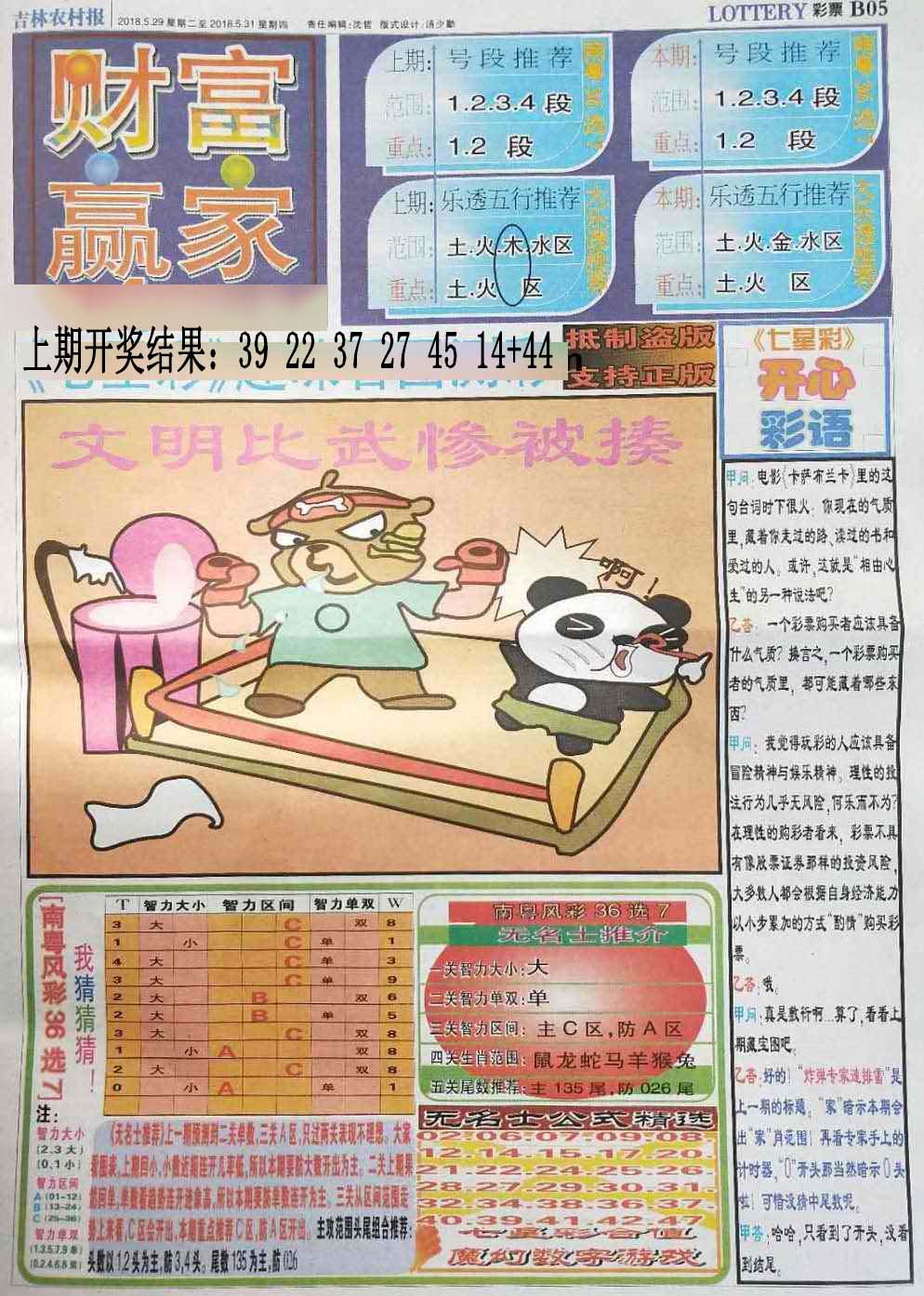 2024319期七星彩图(高清)