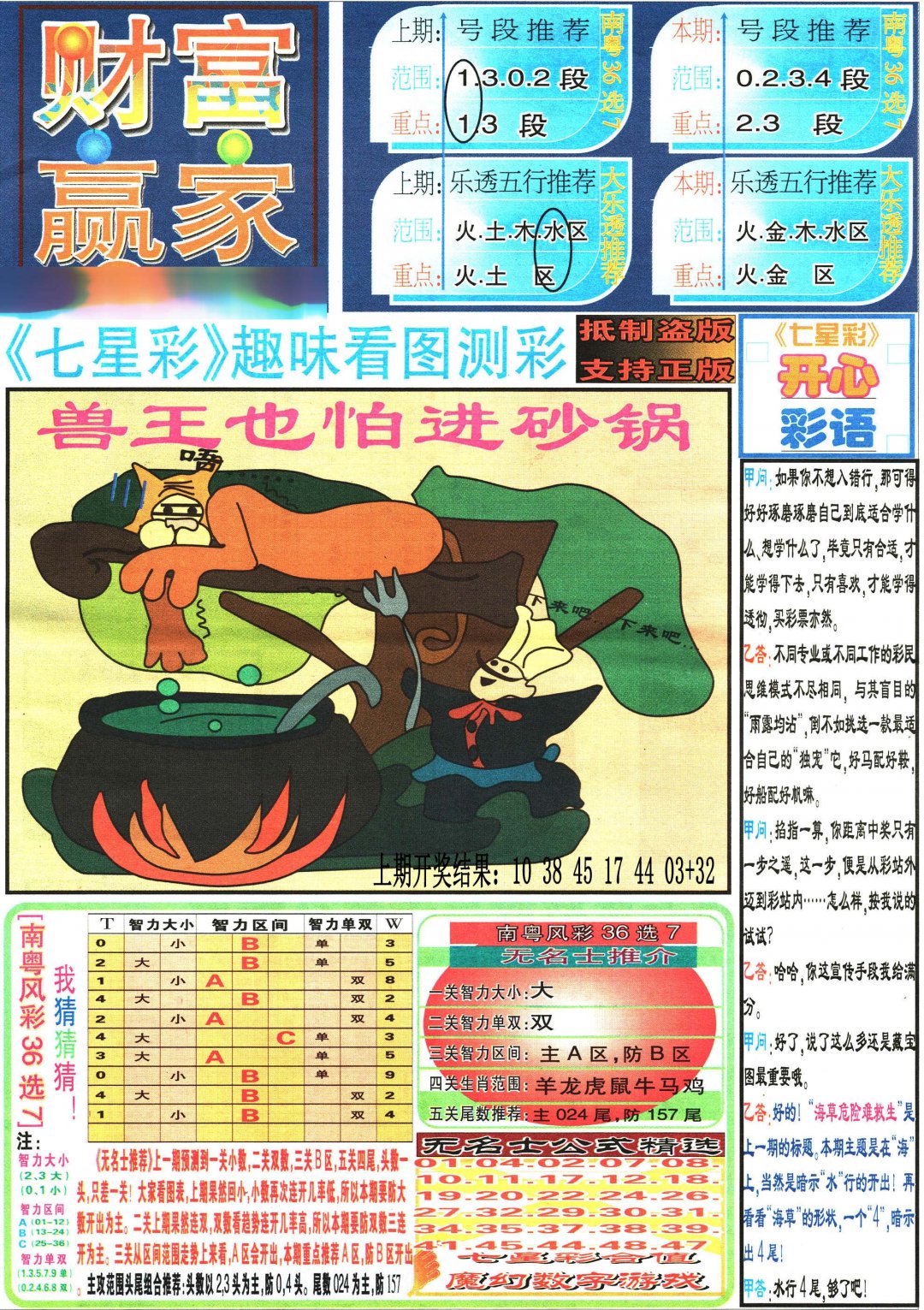 2024306期七星彩图(高清)