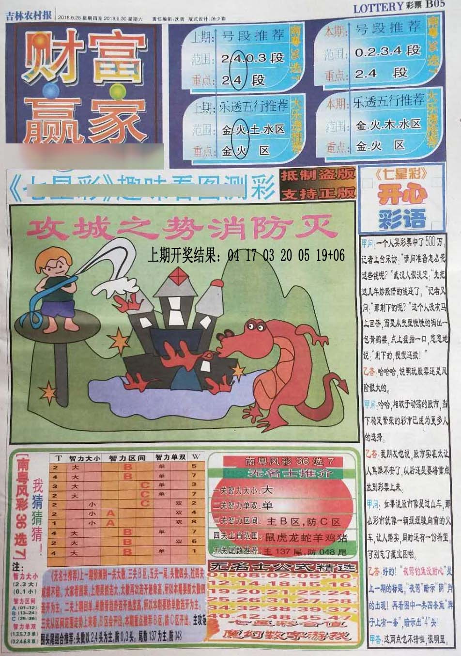 2024332期七星彩图(高清)