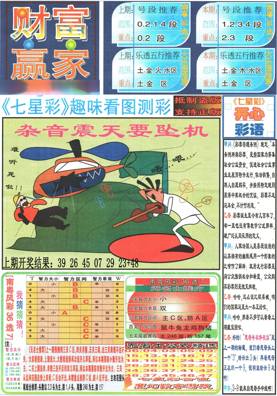 2024313期七星彩图(高清)