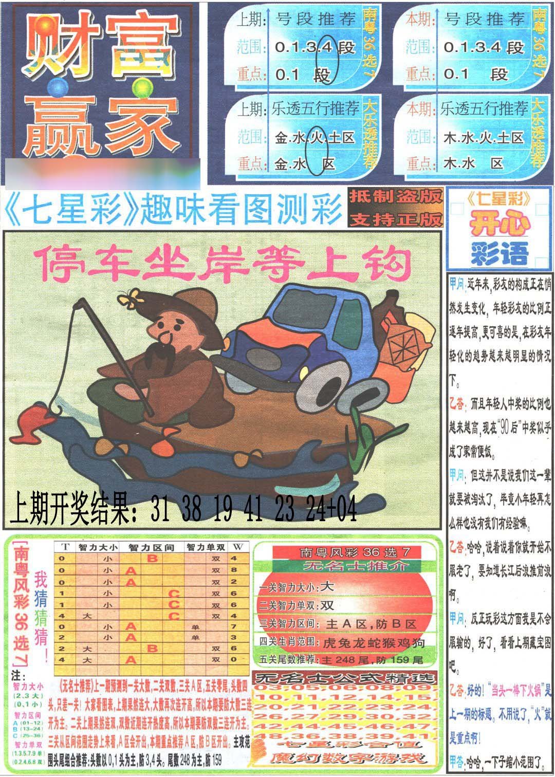 2024311期财富赢家（七星彩）