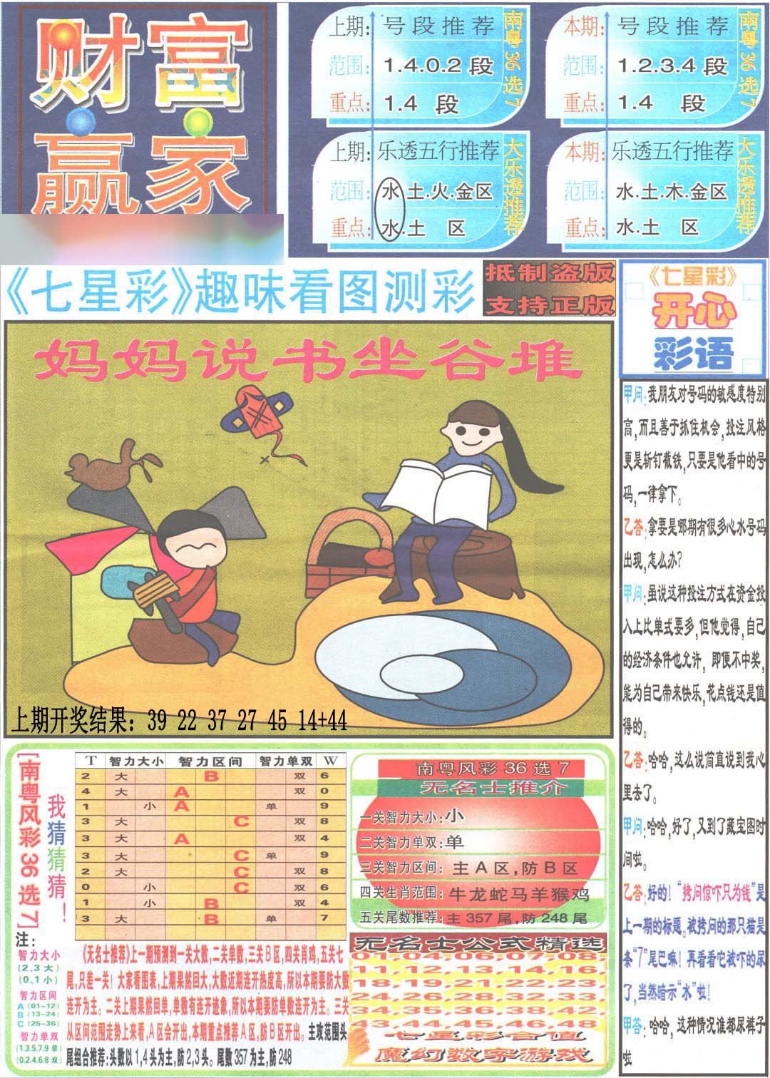 2024319期财富赢家（七星彩）