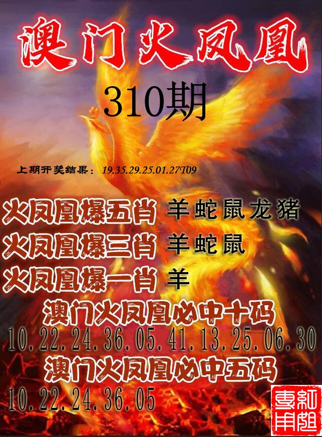 2024310期火凤凰