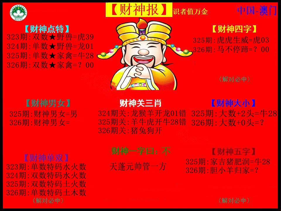 2024326期红财神