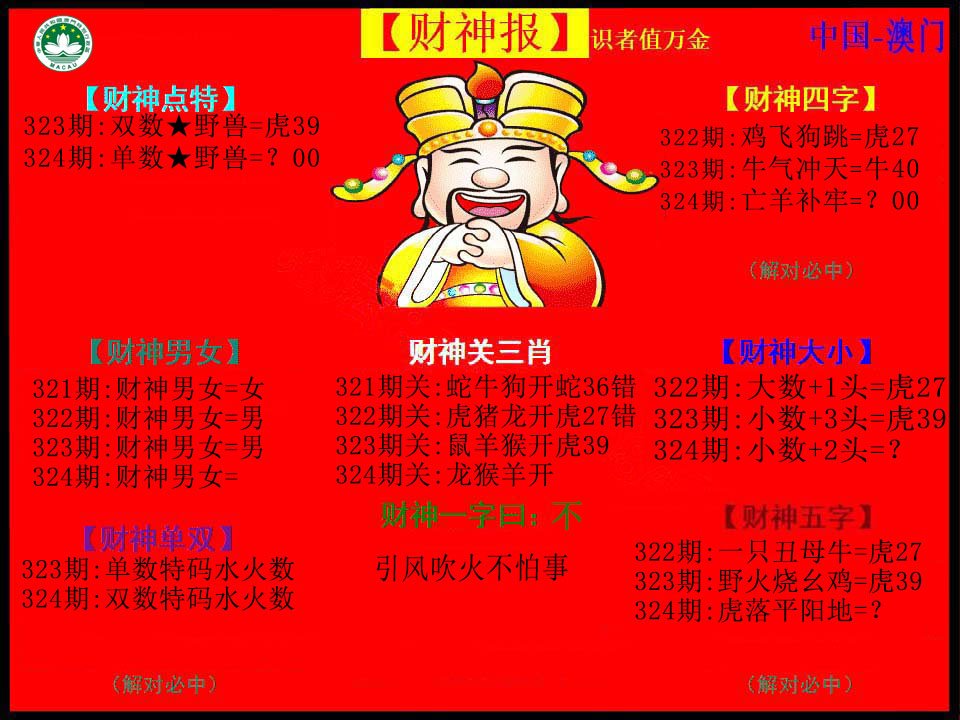 2024324期红财神