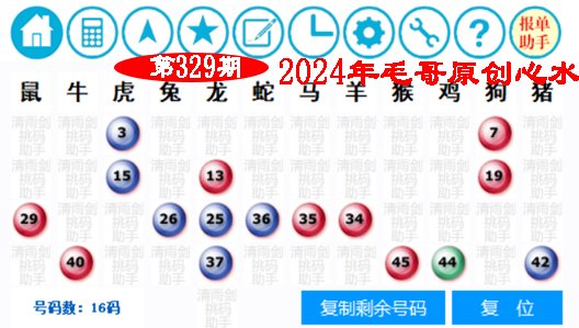 2024329期毛哥心水