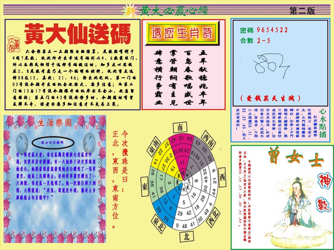 2024313期黄大仙必赢心经B