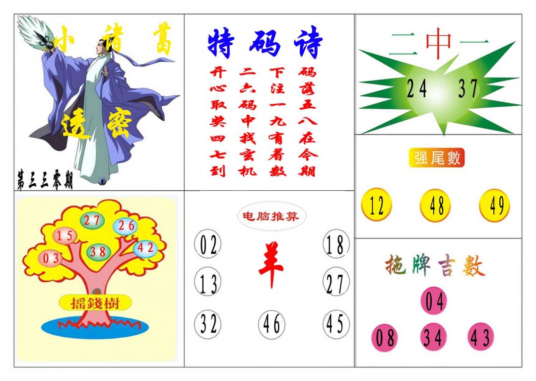 2024330期小诸葛