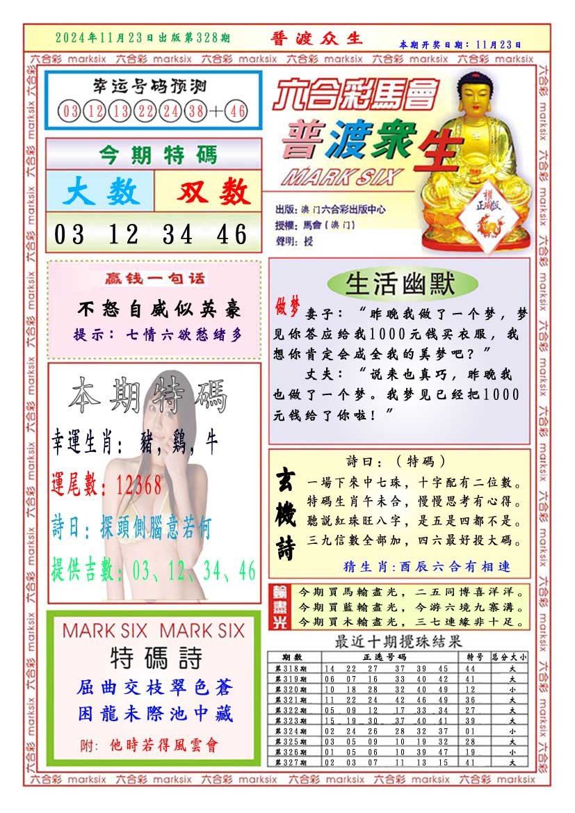2024328期普渡众生