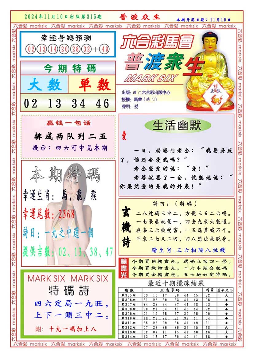 2024315期普渡众生