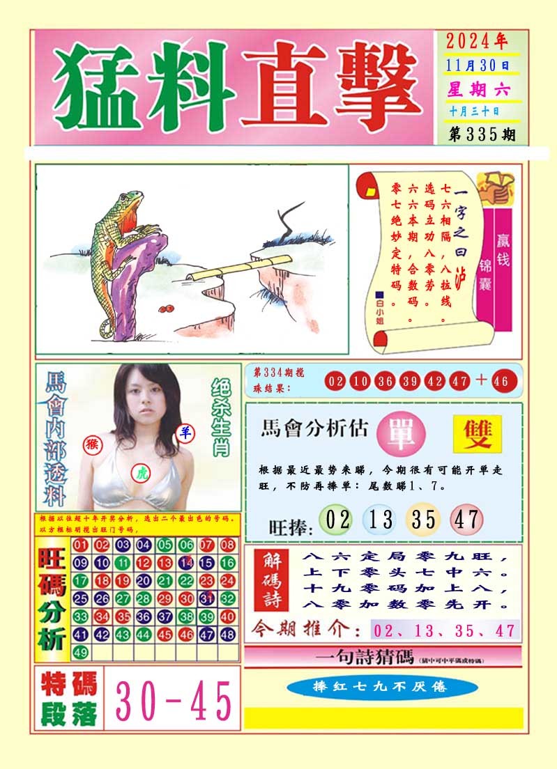 2024335期猛料直击A
