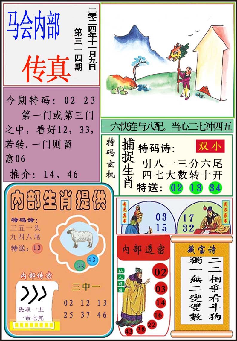 2024314期马会内部传真