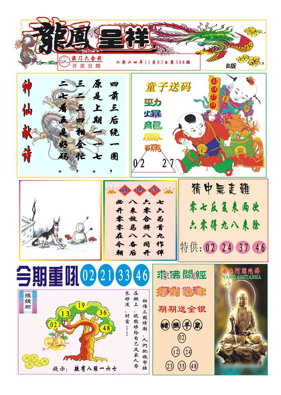 2024308期龙凤呈祥B