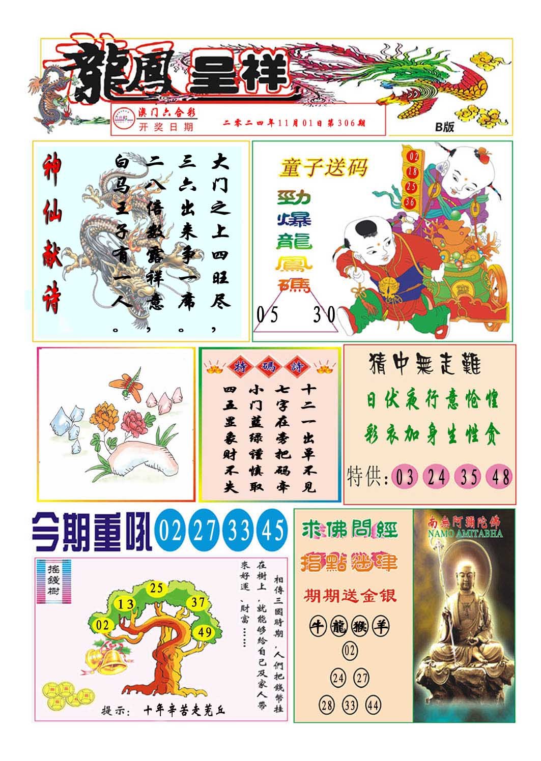 2024306期龙凤呈祥B