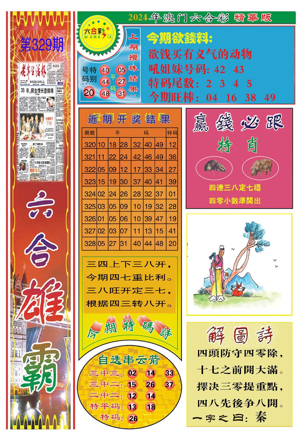 2024329期六合雄霸