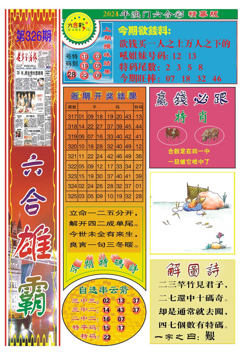 2024326期六合雄霸