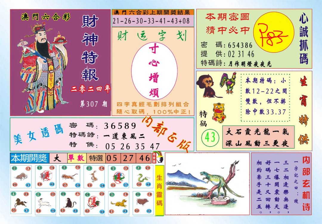 2024307期财神特报