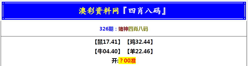 2024326期赌神四肖八码