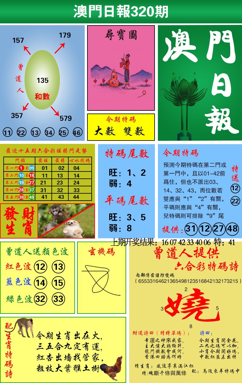2024320期澳门日报