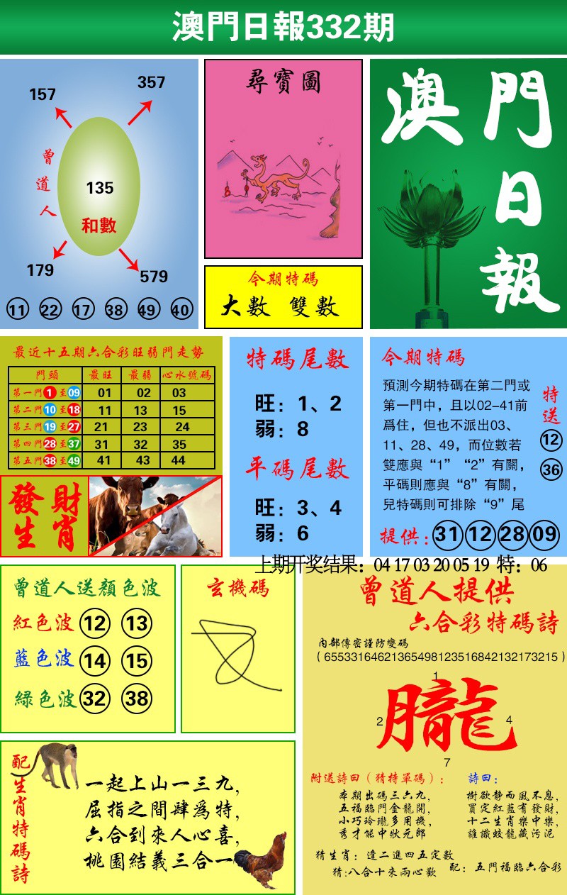 2024332期澳门日报