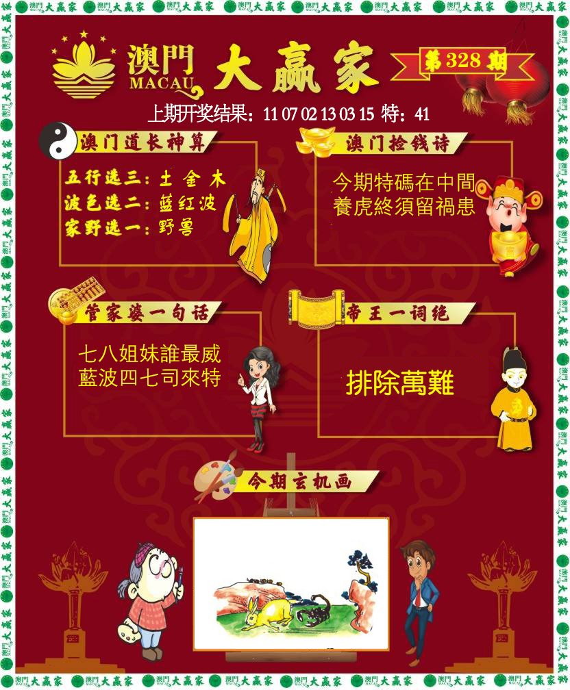 2024328期大赢家