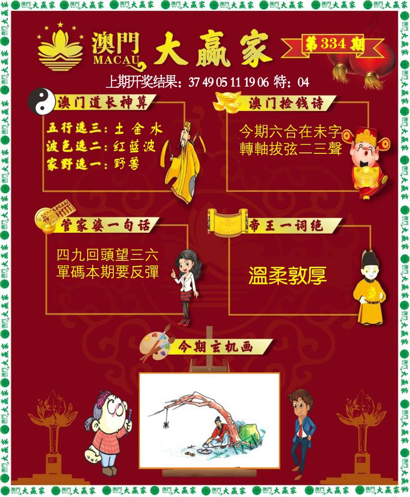 2024334期大赢家