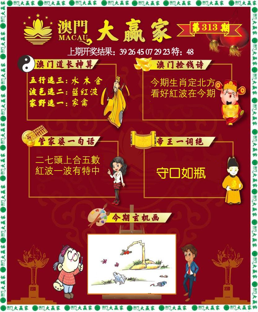 2024313期大赢家