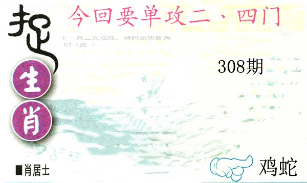 2024308期捉生肖