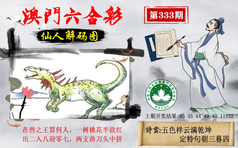 2024333期仙人解码图