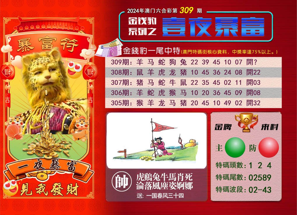 2024309期一夜暴富