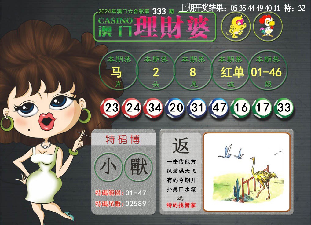2024333期澳门理财婆
