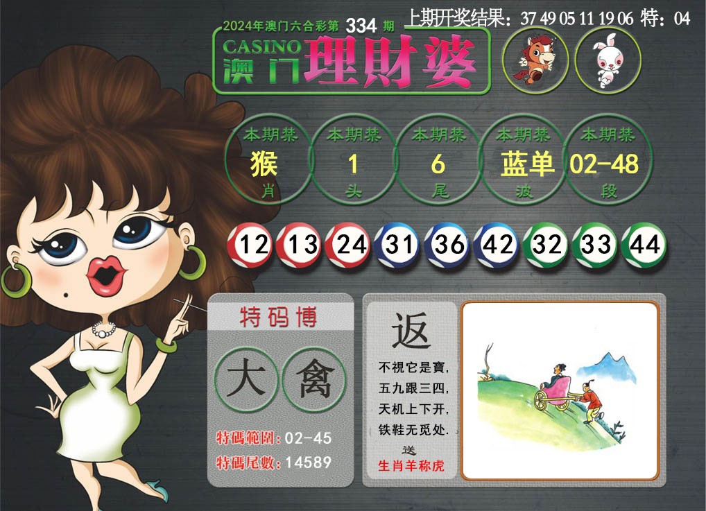 2024334期澳门理财婆
